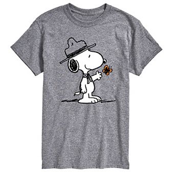 Men's Peanuts Ranger Snoopy & Butterfly Graphic Tee