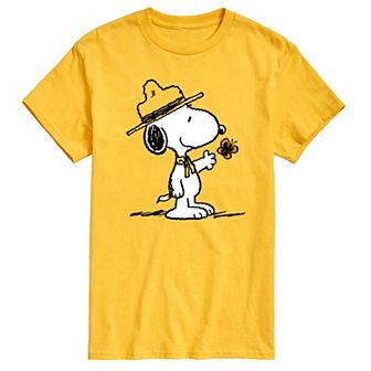 Men's Peanuts Ranger Snoopy & Butterfly Graphic Tee