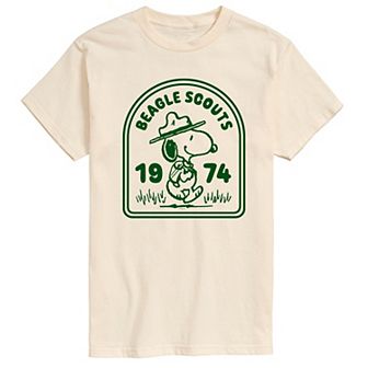 Men's Peanuts Beagle Scouts Badge Graphic Tee