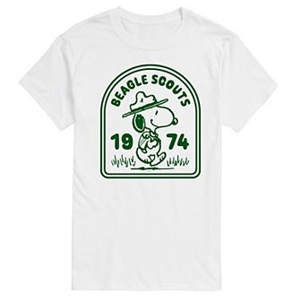 Men's Peanuts Beagle Scouts Badge Graphic Tee