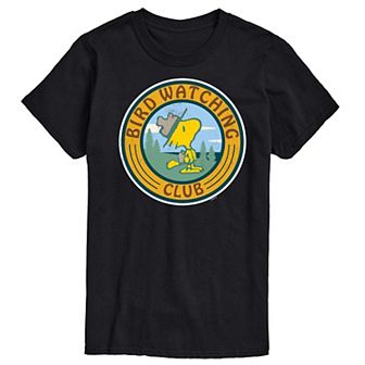 Men's Peanuts Bird Watching Graphic Tee
