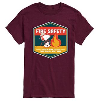 Men's Peanuts Fire Safety Graphic Tee