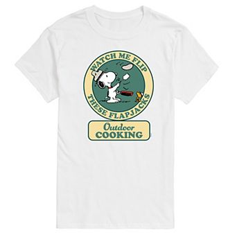 Men's Peanuts Outdoor Cooking Badge Graphic Tee