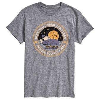 Men's Peanuts Sleeping Under Stars Graphic Tee