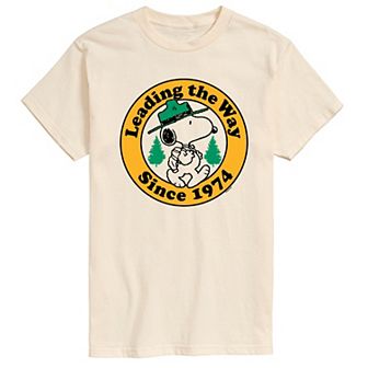 Men's Peanuts Snoopy Leading The Way Graphic Tee