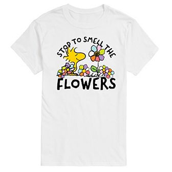 Men's Peanuts Smell The Flowers Graphic Tee