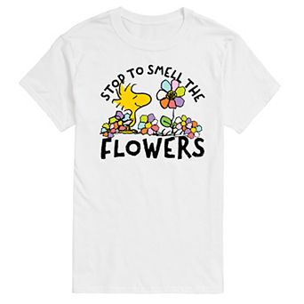 Men's Peanuts Smell The Flowers Graphic Tee