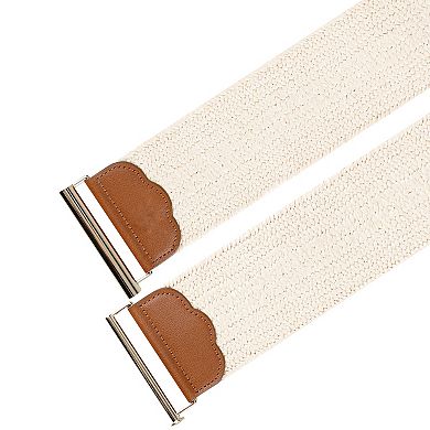 Women's LC Lauren Conrad Stretch Comfort Braided Straw Clasp Belt