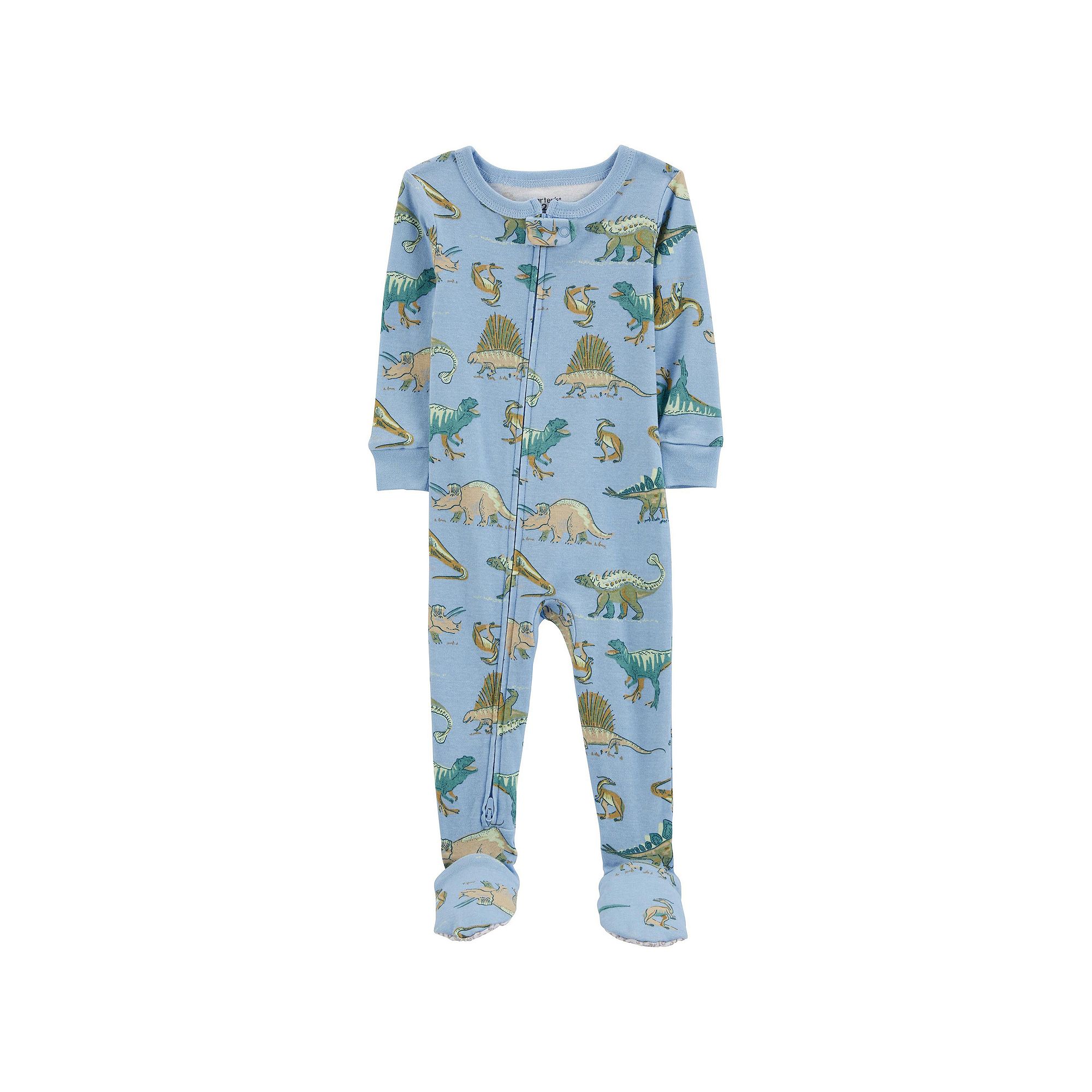 Baby & Toddler Boy Carters Dinosaur Snug Fit Footed Pajamas, Toddler Boys