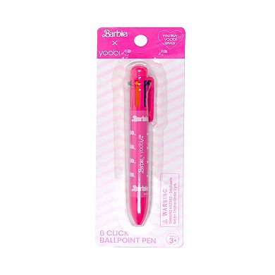 Yoobi Magenta Barbie 6-Ink Ballpoint Pen