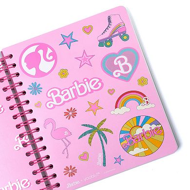 Yoobi Barbie Spiral Journal with Elastic Band
