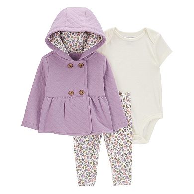Baby Girl Carter's 3-Piece Floral Little Jacket Set