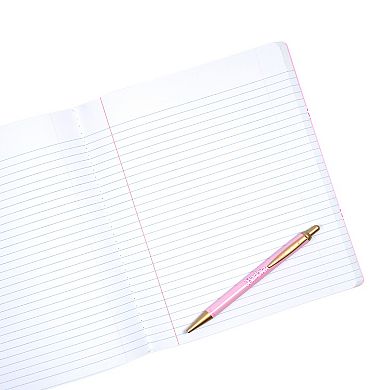 Yoobi Barbie Classic Striped Composition Book