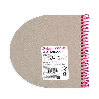 Yoobi Barbie Silhouette Spiral Journal