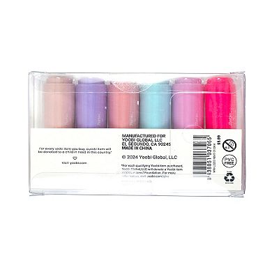 Yoobi Barbie 6-Pack Mini Multicolor Highlighters