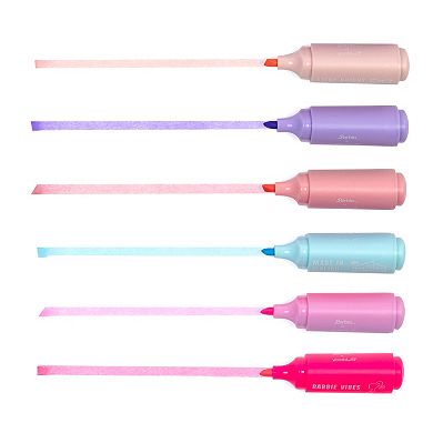 Yoobi Barbie 6-Pack Mini Multicolor Highlighters