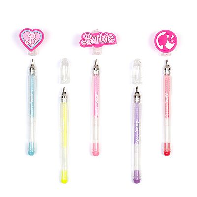 Yoobi Barbie 5 pk. Mini Gel Pen Set With Charms