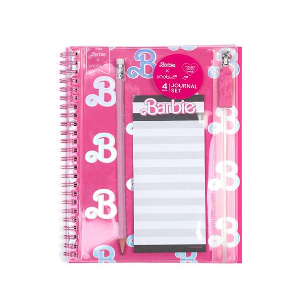 Yoobi Pink Barbie 4-pc. Spiral Journal