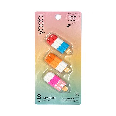 Yoobi Popsicles 3-pk. Eraser Set