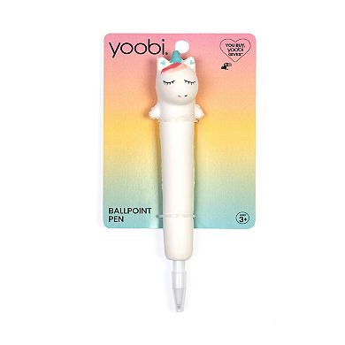Yoobi Squishy Multicolor Unicorn Ballpoint Pen
