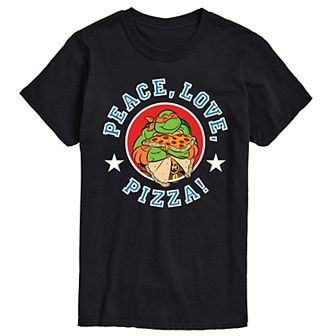 Men's Teenage Mutant Ninja Turtles Peace Love Graphic Tee
