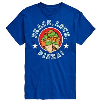 Men's Teenage Mutant Ninja Turtles Peace Love Graphic Tee