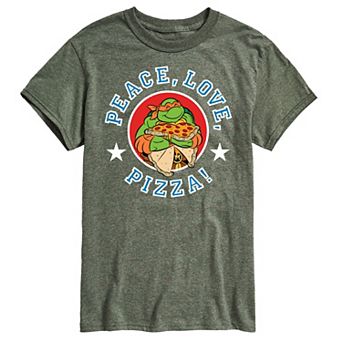 Men's Teenage Mutant Ninja Turtles Peace Love Graphic Tee
