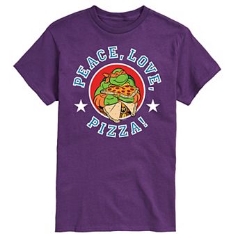 Men's Teenage Mutant Ninja Turtles Peace Love Graphic Tee