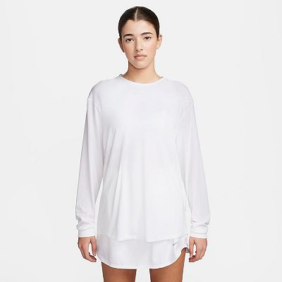 Women s Nike One Relaxed Dri FIT Long Sleeve Top