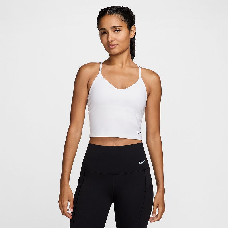 Women's Nike Indy Light Support Padded Sports Bra Tank Top, Size: XS, White