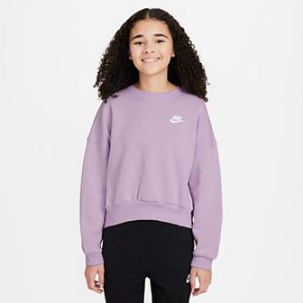Girls 7-16 Nike Sportswear Club Embroidered Logo Fleece Crewneck Sweatshirt