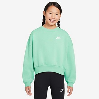 Girls 7-16 Nike Sportswear Club Embroidered Logo Fleece Crewneck Sweatshirt