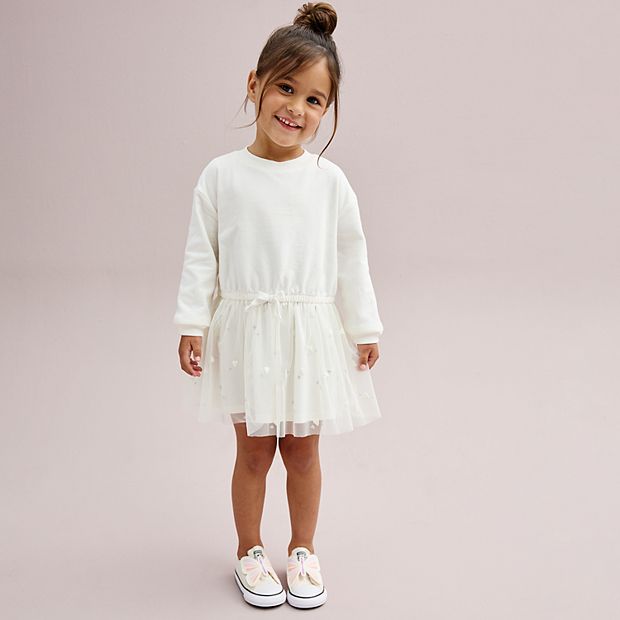 Toddler Girl Carter s Glitter Long Sleeve Dress