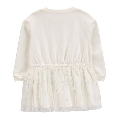 Toddler Girl Carter's Glitter Long Sleeve Dress
