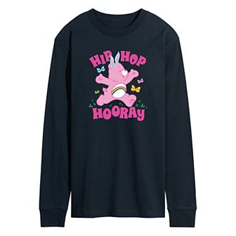 Men's Care Bears Hip Hop Hooray Long Sleeve Graphic Tee