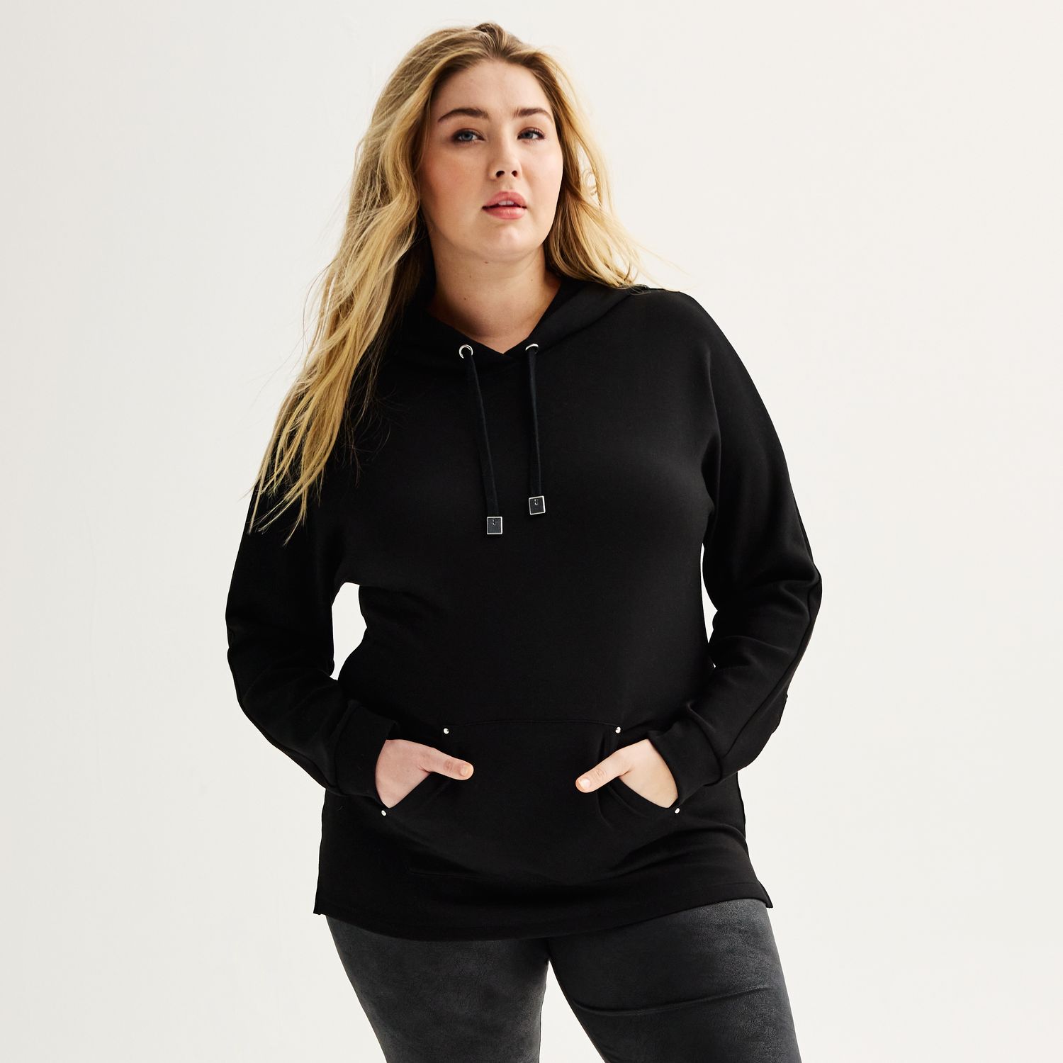 Plus size tunic discount hoodie