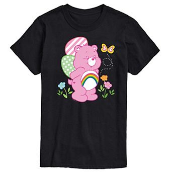Men's Care Bears Cheer Bear Easter Scene Graphic Tee