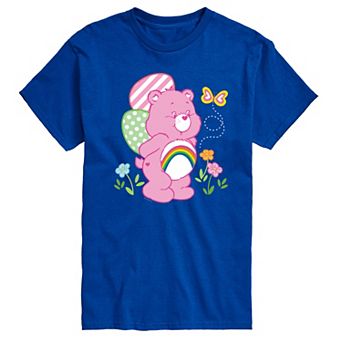 Men's Care Bears Cheer Bear Easter Scene Graphic Tee