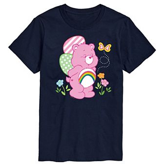 Men's Care Bears Cheer Bear Easter Scene Graphic Tee