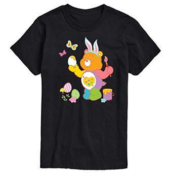 Men's Care Bears Painting Easter Eggs Graphic Tee