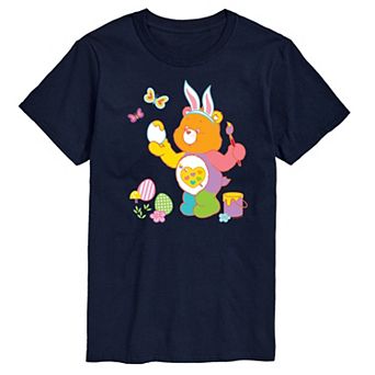 Men's Care Bears Painting Easter Eggs Graphic Tee