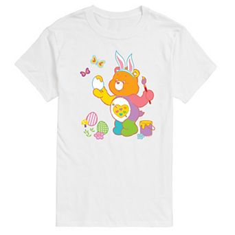 Men's Care Bears Painting Easter Eggs Graphic Tee