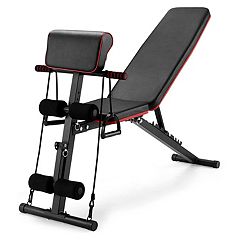 Finer Form 5-in-1 Weight Bench, 660lbs Weight Limit Foldable Training  Equipment for Strength Training Full Body Workout 