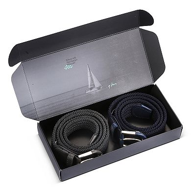 Men's Braid Stretch Elastic Belt - 2 Pack