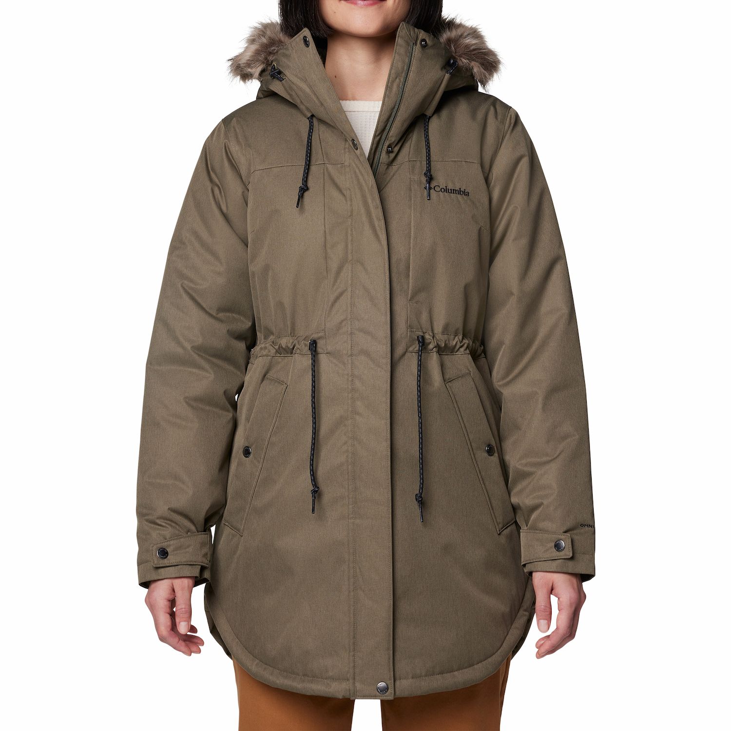 Columbia Suttle Mountain Mid Giacca Invernale Impermeabile Donna – Caldo Omni-Heat, Cappuccio In Sherpa Rimovibile – Nero, M - 2