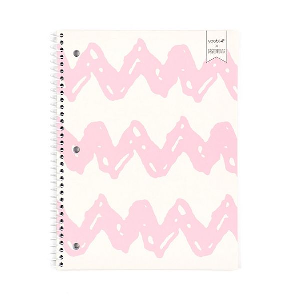 Yoobi Pink Snoopy Too Cool 1-Subject Spiral Notebook