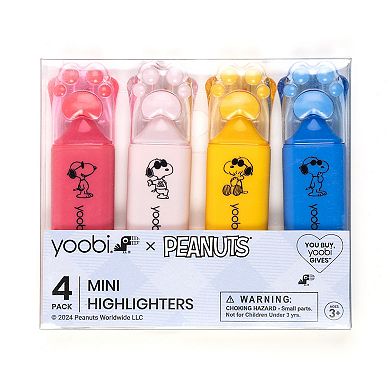 Yoobi Joe Cool Multicolor Mini Highlighter 4-pk.