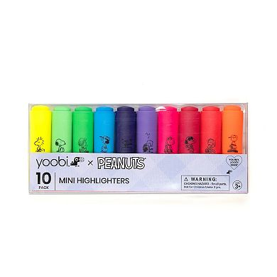 Yoobi Peanuts Mini Highlighter 10-pk.