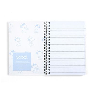 Yoobi Pink Mini Snoopy Doghouse Spiral Notebook With Pen