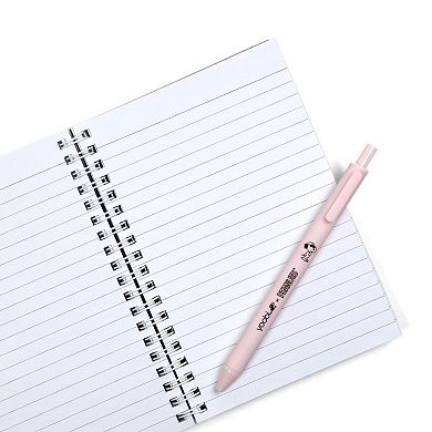 Yoobi Pink Mini Snoopy Doghouse Spiral Notebook With Pen